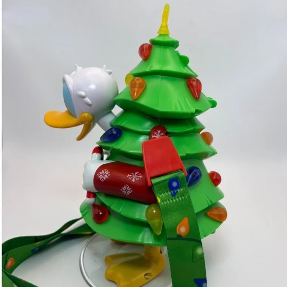 Disney Parks Donald Duck Christmas Tree Light Up Sipper Cup Holiday 2023 Novelty
